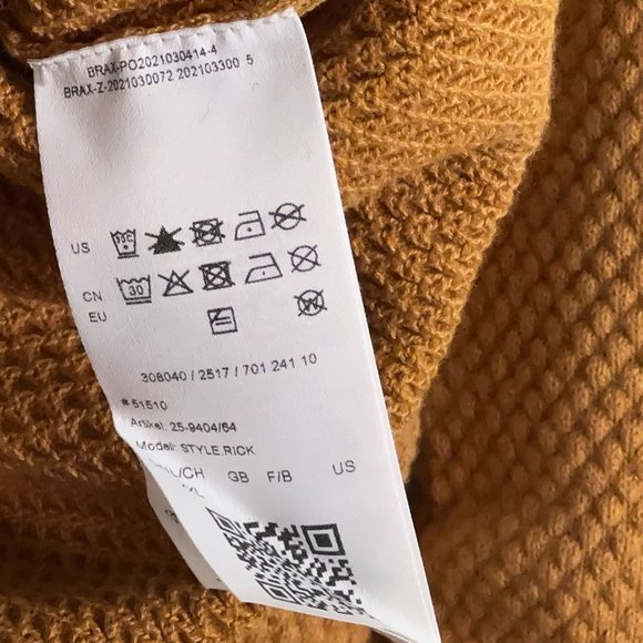 BRAX Rick Hi-Flex Honeycomb Knit Cotton Blend Crewneck Sweater Men's Size XXL - Picture 6 of 6